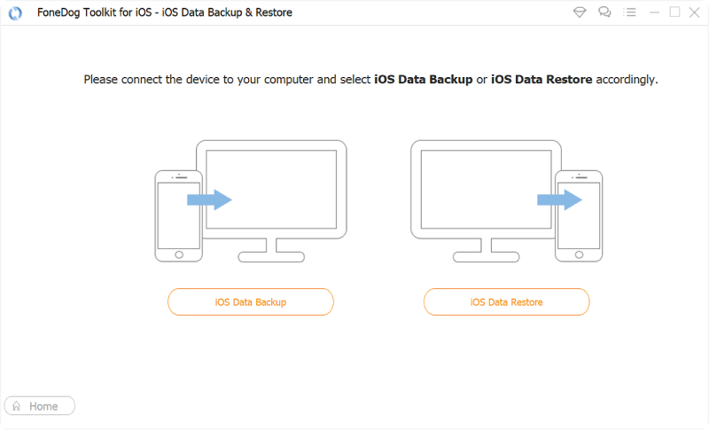 插件设备并选择 iOS 恢复