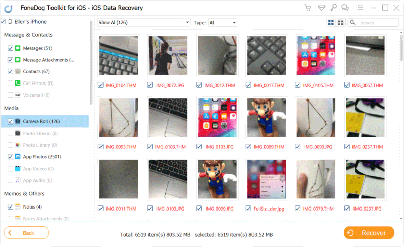 FoneDog iOS数据恢复：无需备份即可恢复永久删除的照片（iPhone） - 恢复