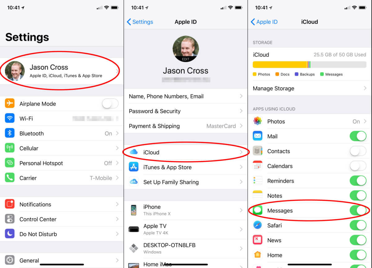 通过 iCloud 启用消息以在 Mac 上获取文本消息
