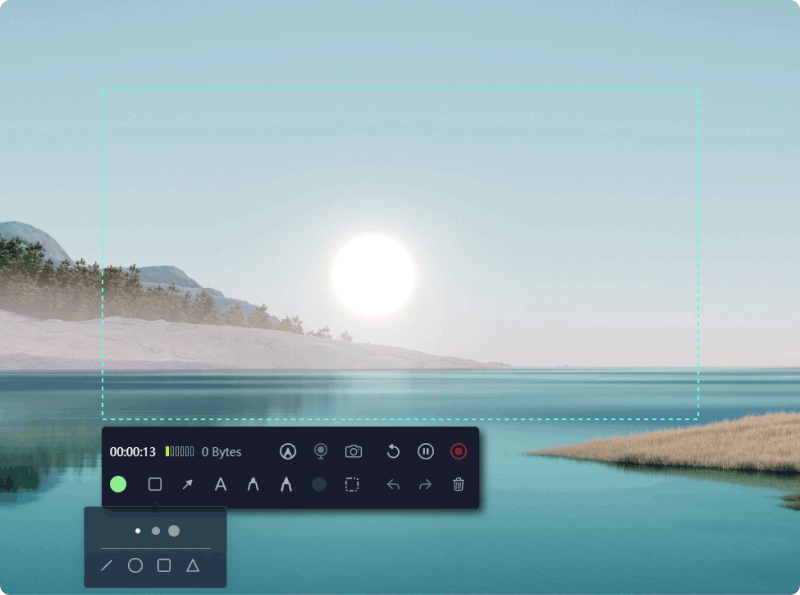 步骤记录器 Windows 的最佳替代方案 - FoneDog 屏幕记录器：添加注释