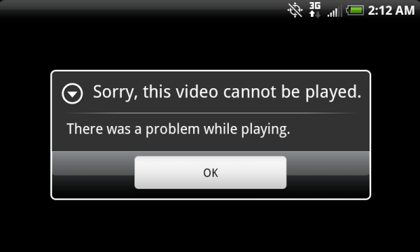 修复视频无法播放 Android 无法播放