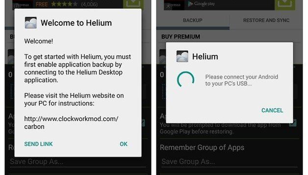 热门工具备份应用程序和应用程序数据Android Helium