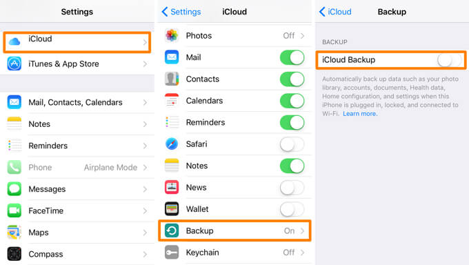 从iPhone iCloud Backup备份短信