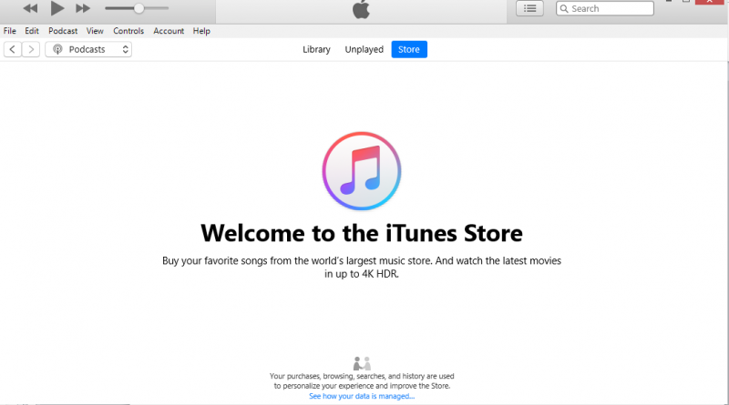 前往 iTunes Store 下载播客