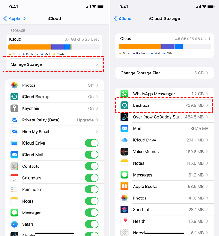 使用 iCloud 备份找回我在 iOS 上删除的视频