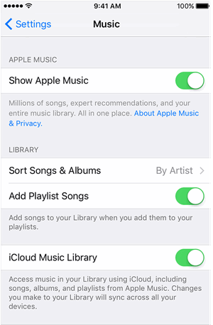 使用 iCloud 同步将 iPad 音乐传输到 iPhone