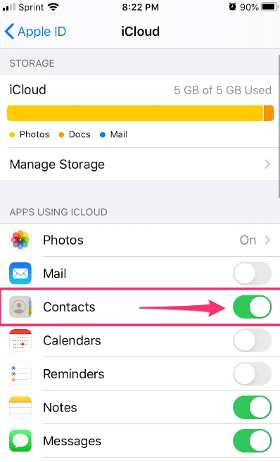 如何通过 iCloud 将联系人从 iPhone 转移到三星