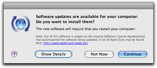 软件更新-MAC