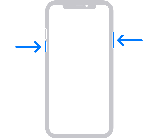 强制重启 iPhone 以修复 iPhone 屏幕下半部分无法正常工作的问题
