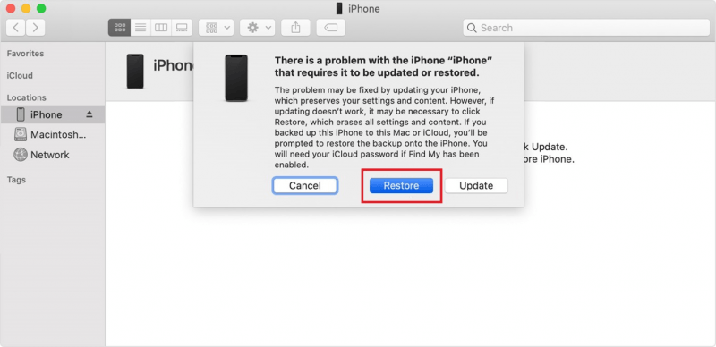 使用iTunes修复iPhone XR无法打开