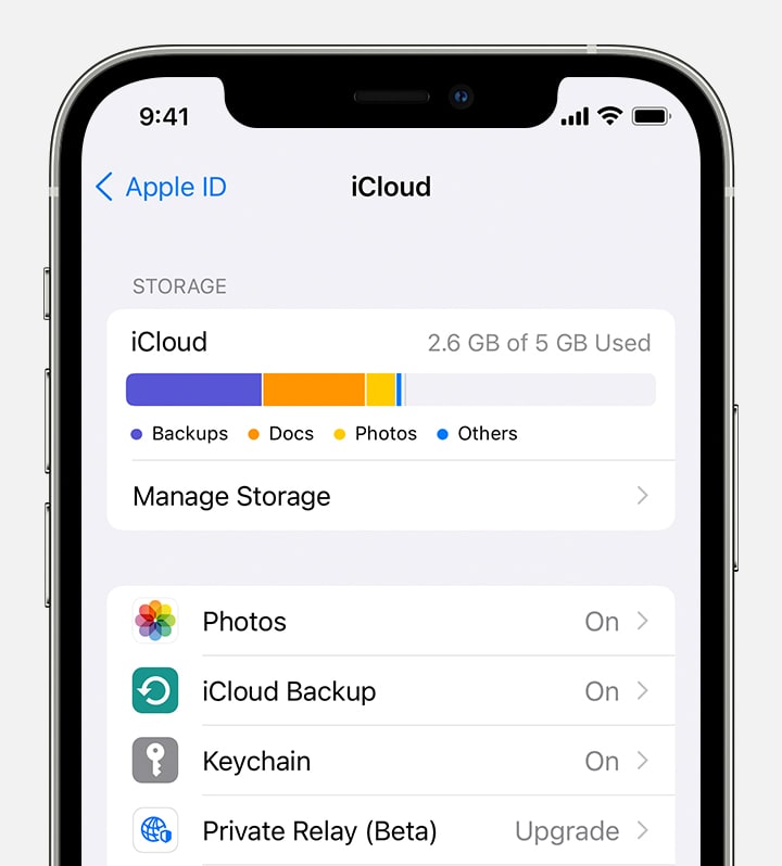 检查 iCloud 存储以修复项目尚未上传到 iCloud