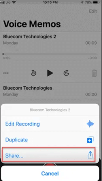 使用我们的 iTunes 共享语音备忘录以从 iPhone 获取语音备忘录
