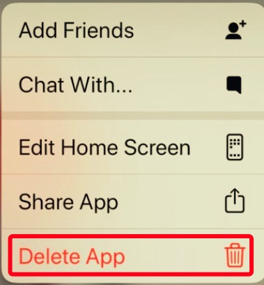 卸载 iPhone 上的 Snapchat 应用程序