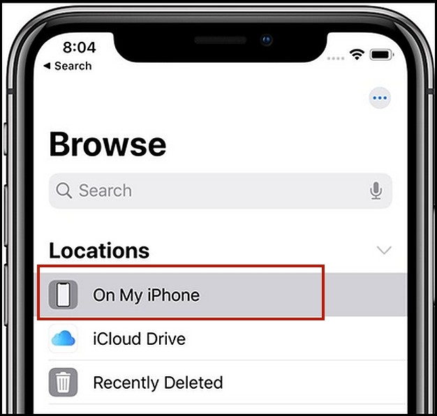 iOS 上的垃圾箱 - 在文件应用程序上查找最近删除的文件夹