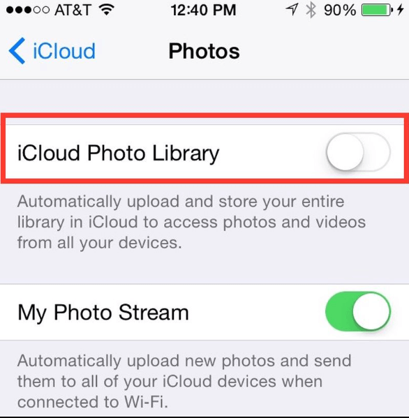 检查您的 iCloud 照片库以修复我的图库图片在 iPhone 上消失