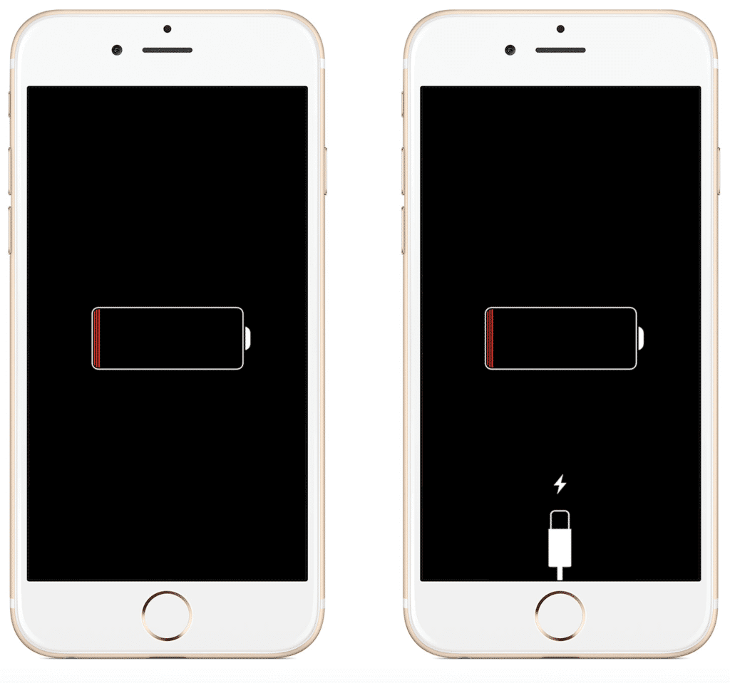 苹果手机充电图示图片
