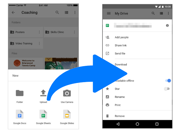 通过 Google Drive 将 iPad 照片传输到 Android