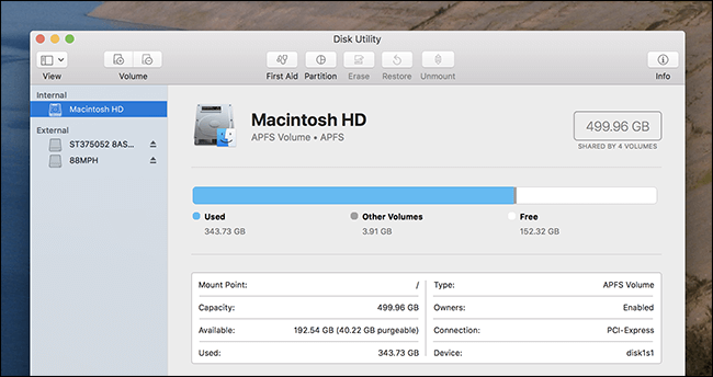 如何在 Mac 上打开磁盘工具