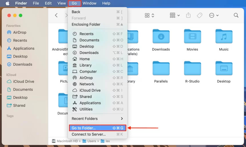 计算机上的文件夹用于 Mac 上的 Excel 恢复文件位置
