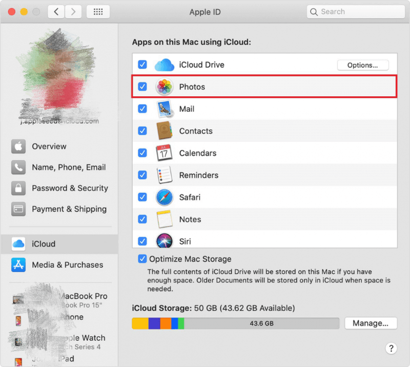 通过iCloud Drive将照片从Mac传输到iPad