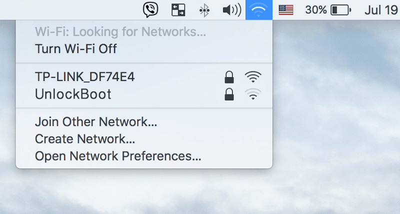 Mac没有连接到Wifi Wifi
