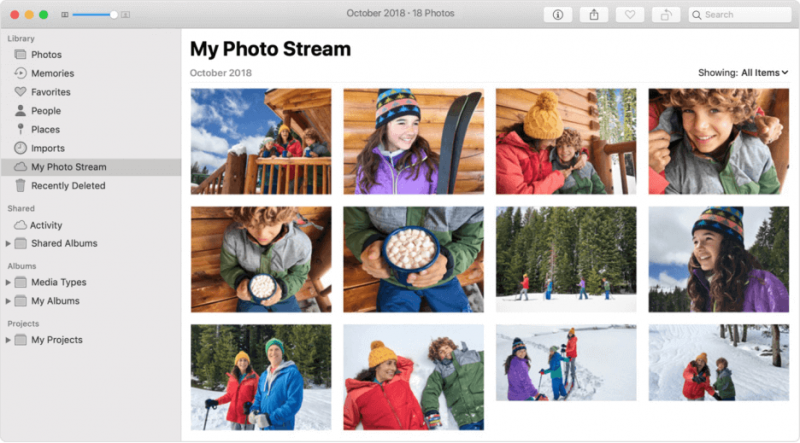 使用“我的照片流”将照片从Mac传输到iPad