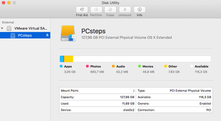 Mac调整分区大小而不会使用磁盘工具进行擦除
