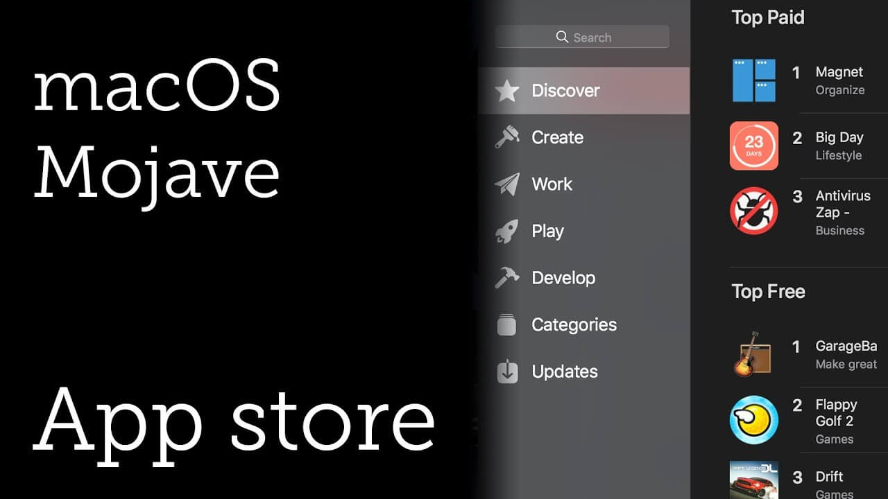 什么新Macos Mojave App Store