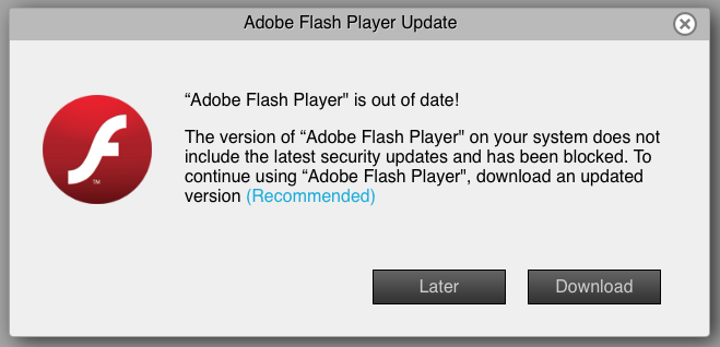 更新 Adob​​e Flash Player 以修复 Chrome 无声音 Mac