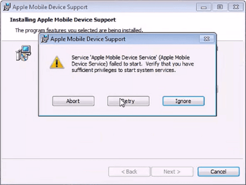 Apple移动设备服务无法启动