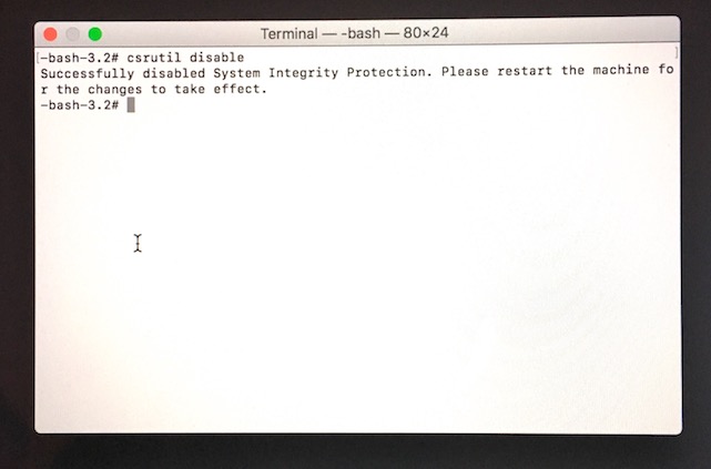 在 Mac 中关闭系统完整性保护 (SIP)