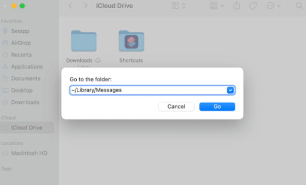 通过 Finder 删除 iMessage 历史记录