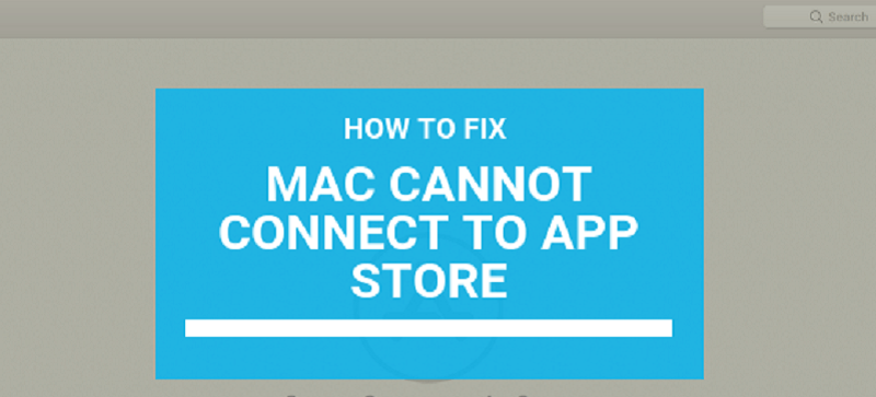 修复Mac无法连接到App Store