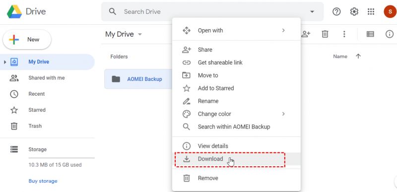 将备份从 Google Drive 恢复到 Windows PC