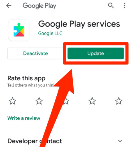 更新您的 Google Play 服务工具