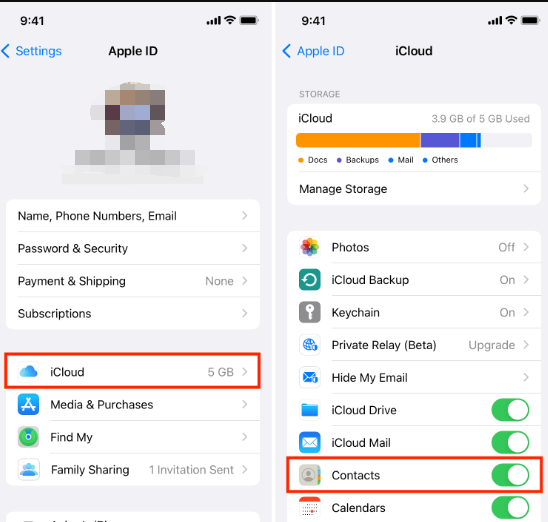 如何通过 iCloud 将联系人从一部 iPhone 转移到另一部