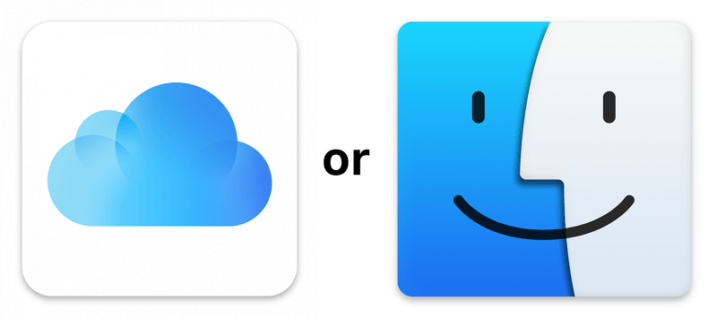 选择 iCloud 或 Finder 删除加密的 iPhone 备份