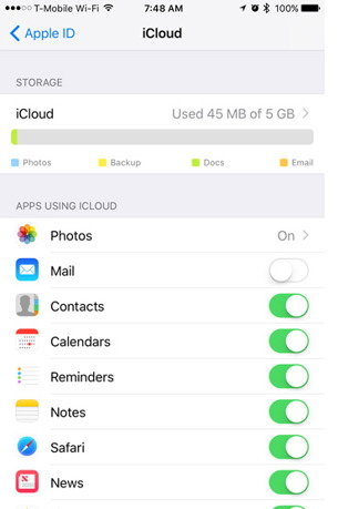 使用 iCloud 将图片从 iPhone 传输到 iPad