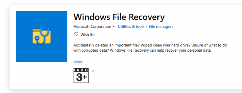 使用 Windows 文件恢复工具恢复文件