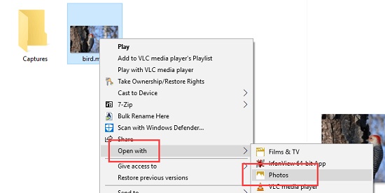 使用照片应用在 Windows 10 上修剪视频