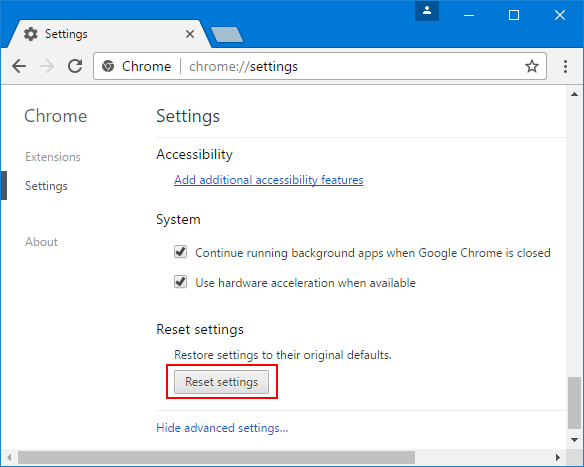 重置设置以修复 Chrome 没有声音 Mac