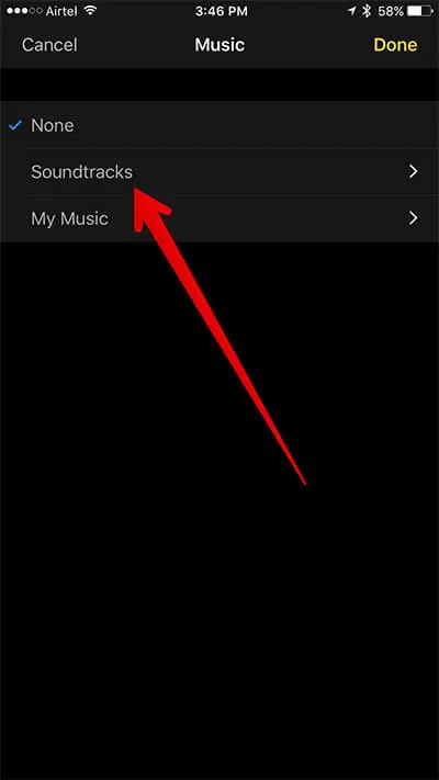 使用 Clips 将音乐添加到 iOS 设备中的视频应用程序