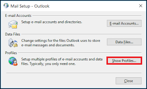 创建新配置文件以修复 Outlook 无响应错误