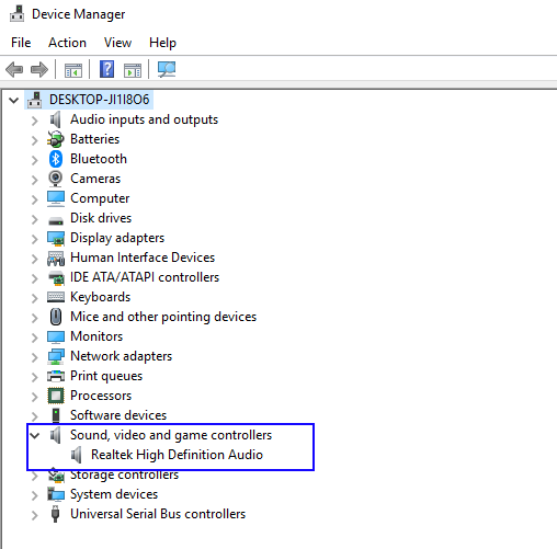 在 Windows 10 上检查没有声音的 MKV 的声音、视频和游戏控制器