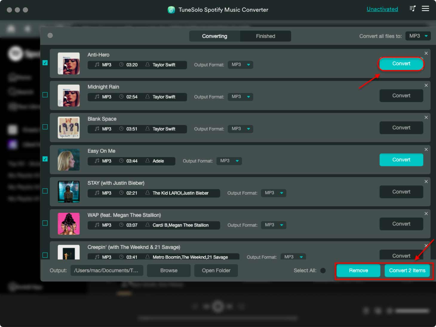 亚军 Spotify 到 MP3 转换器工具 - TunesSolo
