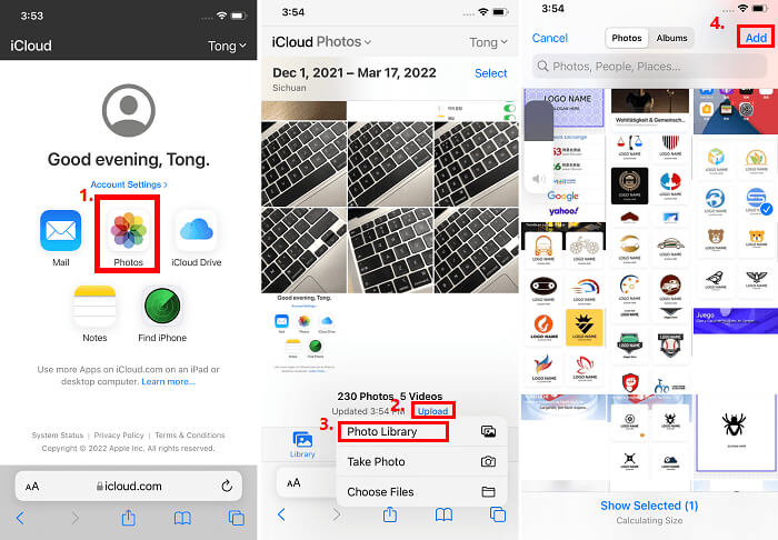 使用 iCloud 将照片从 iPhoto 传输到 iPhone