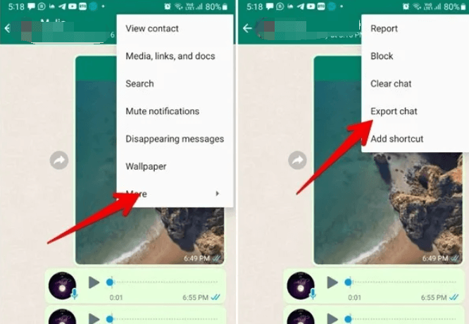 如何使用导出聊天功能将 WhatsApp 消息从 Android 传输到 PC
