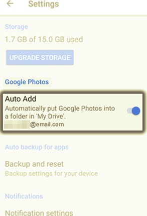 使用 Google 相册将照片从 Android 传输到 Android