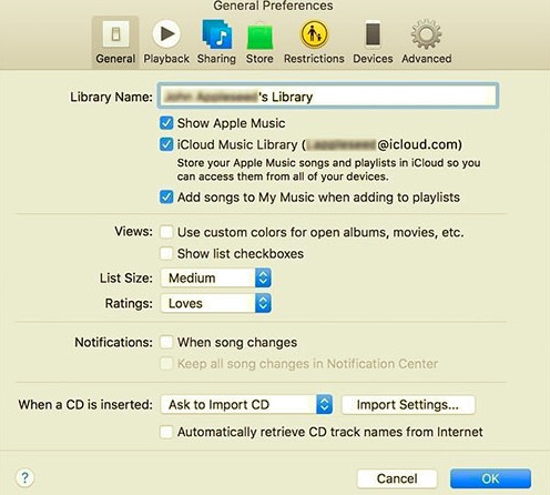 通过 iCloud 音乐库将音乐从 iPod 传输到 Mac