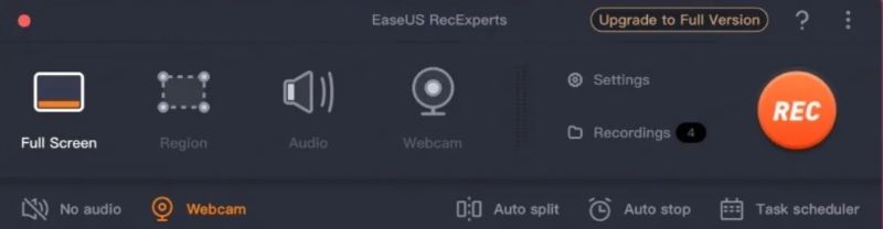 EaseUS RecExperts系统规格